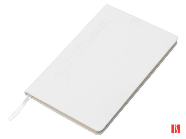 Блокнот А5 "Magnet" 14,3*21 с магнитным держателем для ручки, белый