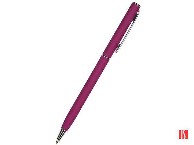 Ручка "Palermo" шариковая  автоматическая, бордовый металлический корпус, 0,7 мм, синяя