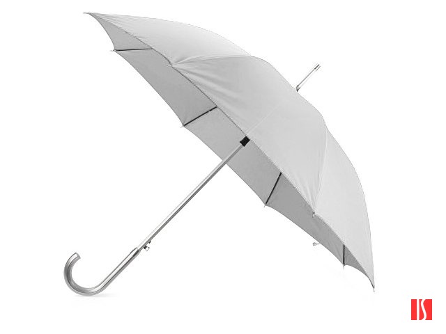 Зонт-трость полуавтомат "Майорка", серебристый