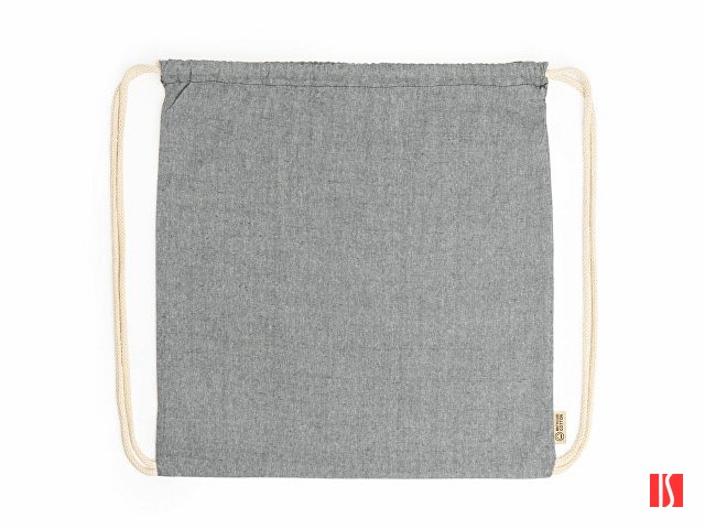 Рюкзак-мешок BRESCIA из переработанного хлопка, черный