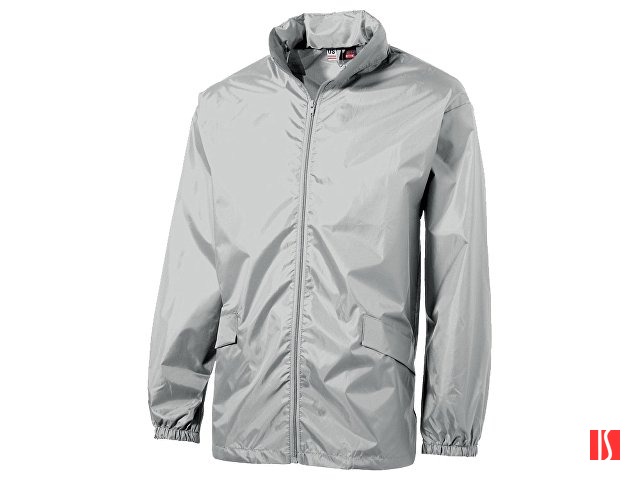 Ветровка "Miami" мужская с чехлом, серебристый