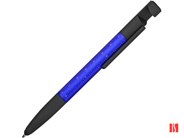 Ручка-стилус пластиковая шариковая многофункциональная (6 функций) «Multy», синий