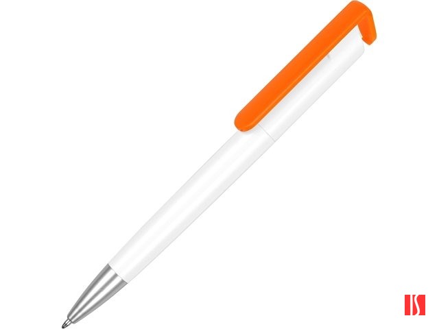 Ручка-подставка «Кипер», белый/оранжевый