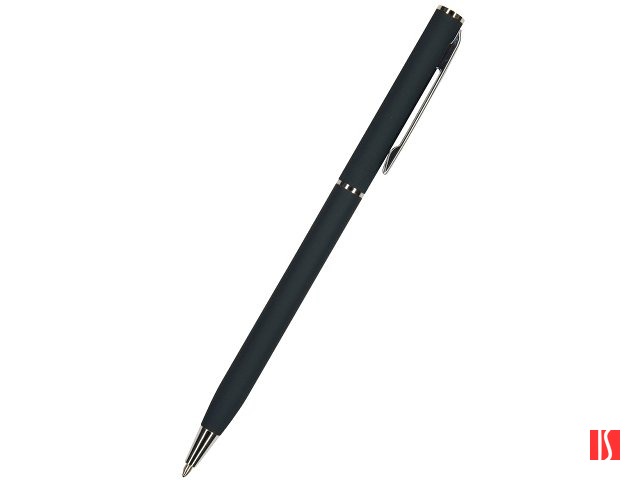 Ручка "Palermo" шариковая  автоматическая, сине-черный металлический корпус, 0,7 мм, синяя