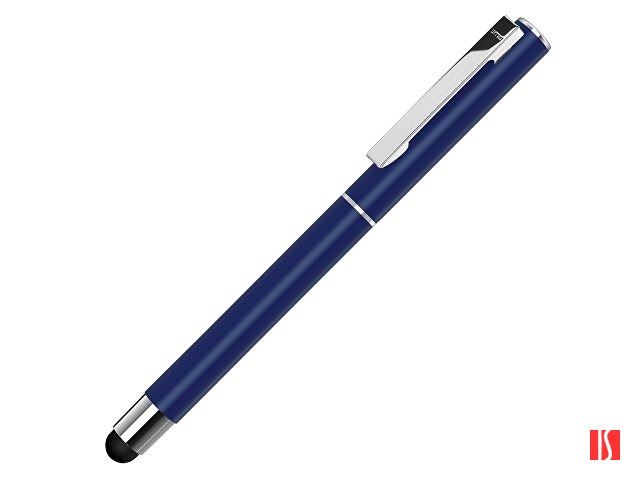 Ручка металлическая стилус-роллер «STRAIGHT SI R TOUCH», темно-синий