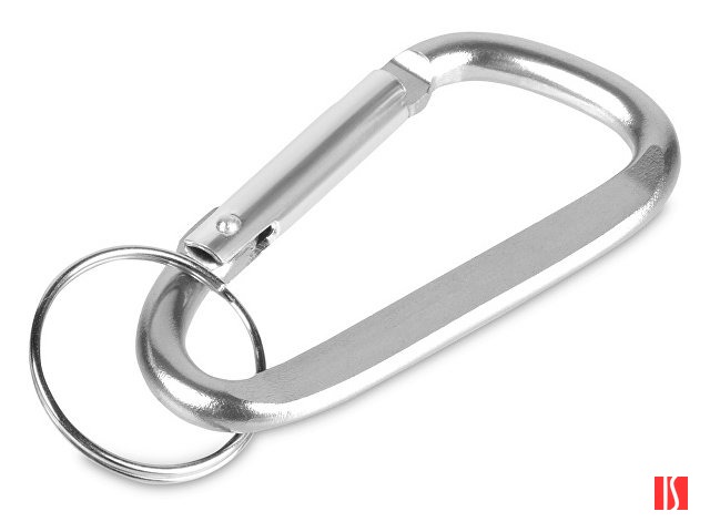 Брелок-карабин из переработанного алюминия "Alumina", серебристый