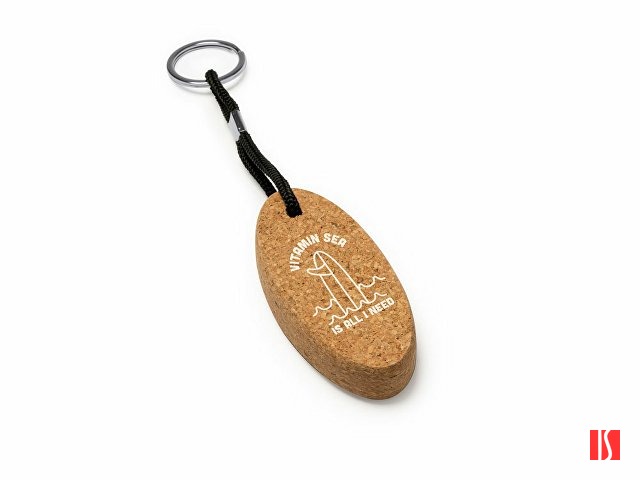 Брелок-поплавок YATE из натуральной пробки, черный