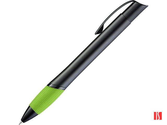 Ручка шариковая металлическая "OPERA M", зеленое яблоко/черный