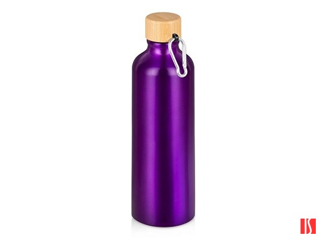 Купить Бутылка "Hip M Bamboo" с карабином, 770 мл, пурпурный Бутылка "Hip M Bamboo" с карабином, 770 мл, пурпурный