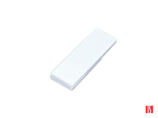 Флешка промо в виде скрепки, 32 Гб, белый