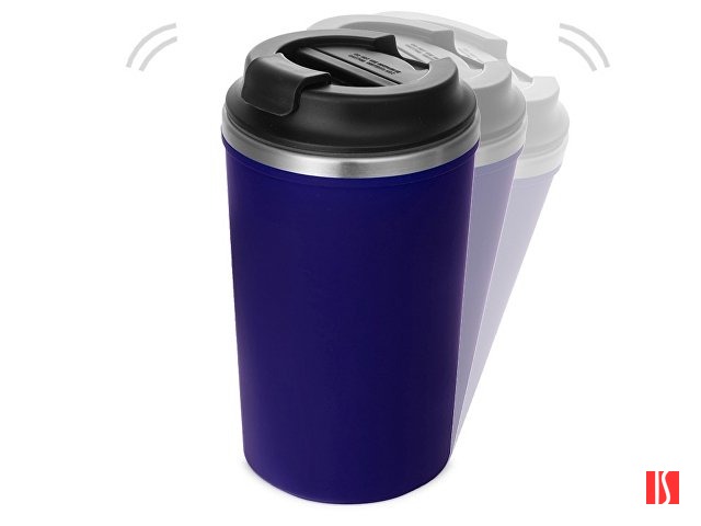 Герметичная термокружка на присоске "Kick", 350 мл, темно-синий