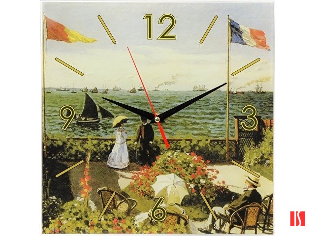 Часы настенные «Моне. Сад в Сент-Андрес», зеленый