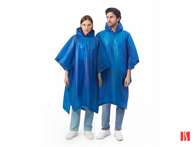 Пончо «Hawaii» c чехлом унисекс, классический синий