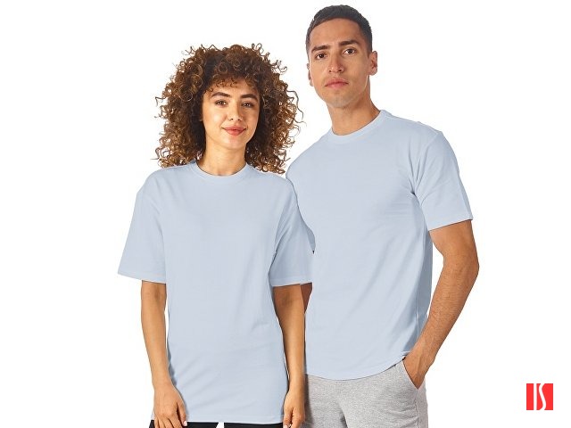 Купить Футболка из френч терри «Warsaw» унисекс 220гр, небесно-голубой Футболка из френч терри «Warsaw» унисекс 220гр, небесно-голубой