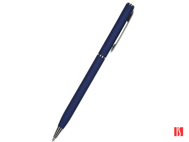 Ручка "Palermo" шариковая  автоматическая, темно-синий металлический корпус, 0,7 мм, синяя