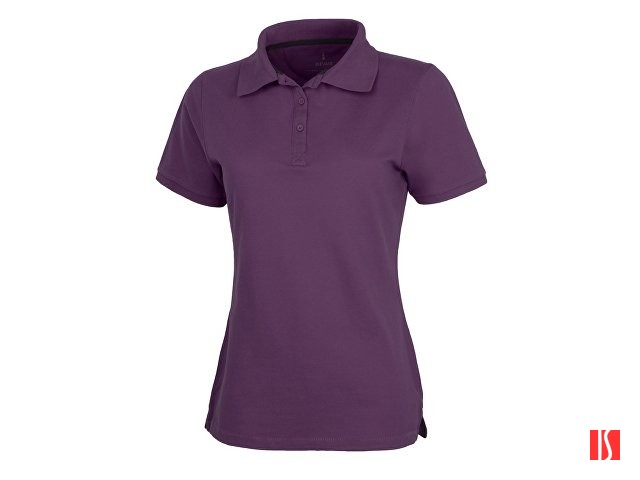 Calgary женская футболка-поло с коротким рукавом, темно-фиолетовый