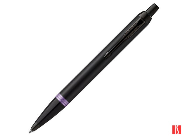 Шариковая ручка Parker IM Vibrant Rings Flame Amethyst Purple, стержень: M blue, в подарочной упаковке.