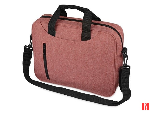 Сумка для ноутбука Wing с вертикальным наружным карманом, красный