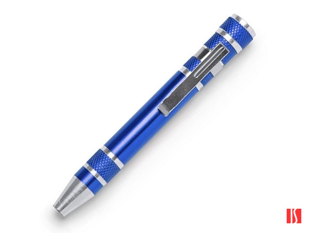 Алюминиевый мультитул BRICO в форме ручки, королевский синий