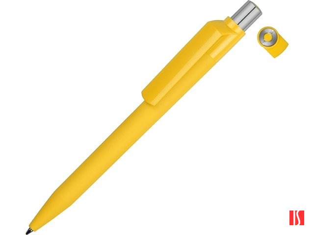 Ручка шариковая UMA «ON TOP SI GUM» soft-touch, желтый