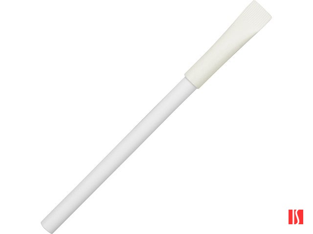 Ручка картонная с колпачком "Recycled", белый