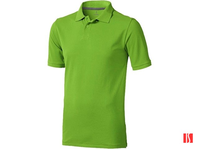 Calgary мужская футболка-поло с коротким рукавом, зеленое яблоко