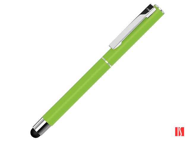 Ручка металлическая стилус-роллер «STRAIGHT SI R TOUCH», зеленое яблоко