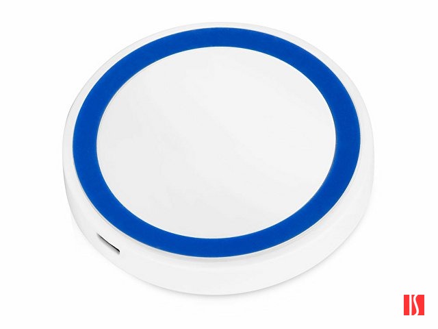 Беспроводное зарядное устройство «Dot», 5 Вт, белый/синий
