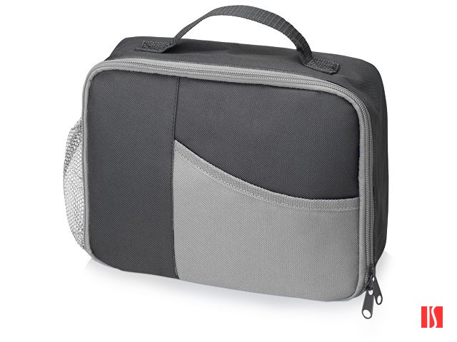 Изотермическая сумка-холодильник "Breeze" для ланч-бокса, серый/серый