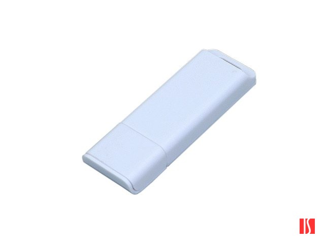 Флешка прямоугольной формы, оригинальный дизайн, двухцветный корпус, 32 Гб, белый