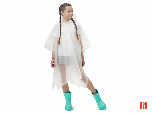 Пончо «Hawaii» c чехлом детский, белый