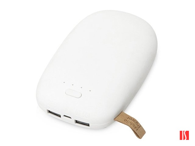 Внешний аккумулятор в форме камня «Stone», 10400 mAh, белый