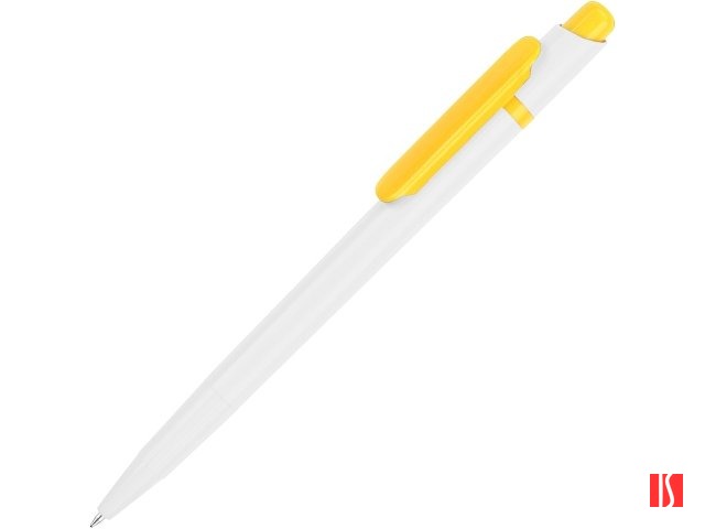 Ручка шариковая "Этюд", белый/желтый