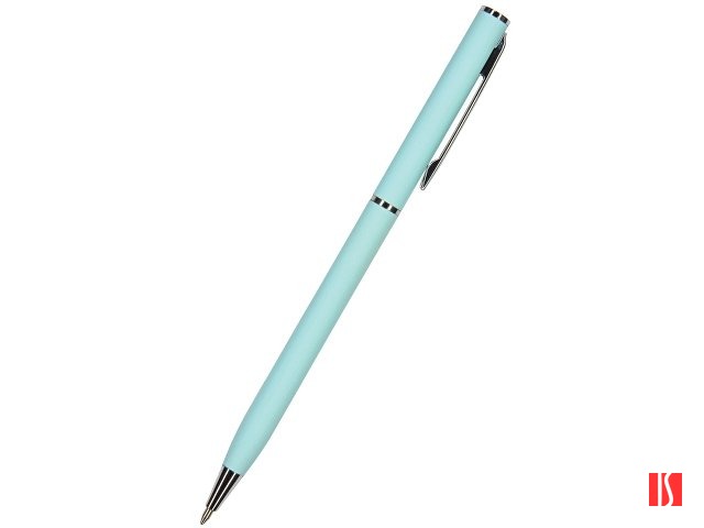 Ручка "Palermo" шариковая  автоматическая, нежно- голубой металлический корпус, 0,7 мм, синяя