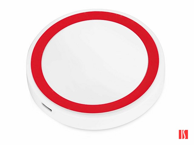 Беспроводное зарядное устройство «Dot», 5 Вт, белый/красный