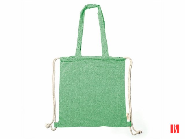 Рюкзак-мешок VARESE из переработанного хлопка, папоротниковый