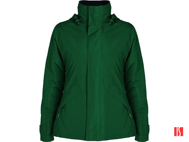 Парка утепленная "Europa" женская, бутылочный зеленый