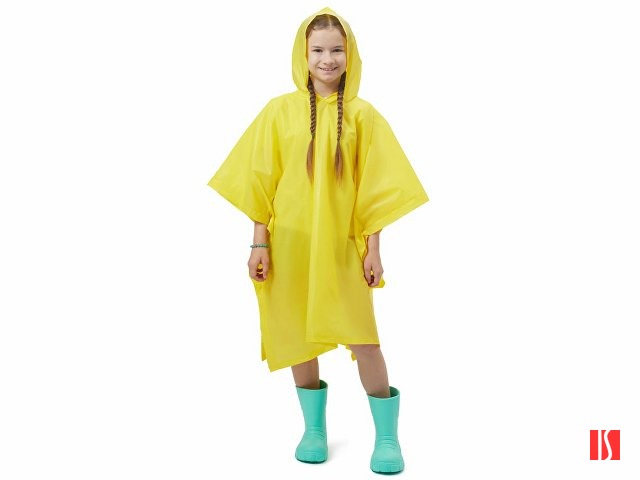 Купить Пончо «Hawaii» c чехлом детский, желтый Пончо «Hawaii» c чехлом детский, желтый