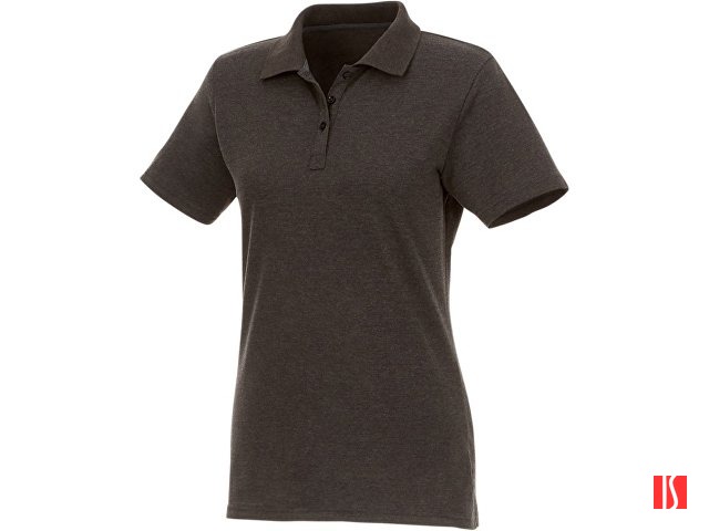 Женское поло Helios с коротким рукавом, темно-серый