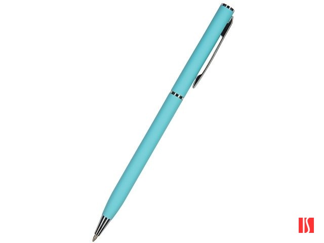 Ручка "Palermo" шариковая  автоматическая, бирюзовый металлический корпус, 0,7 мм, синяя