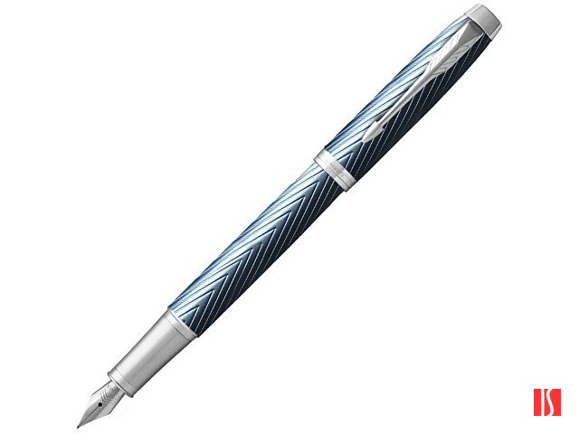 Перьевая ручка Parker IM Premium Blue Grey CT, перо: F, цвет чернил: blue, в подарочной упаковке.