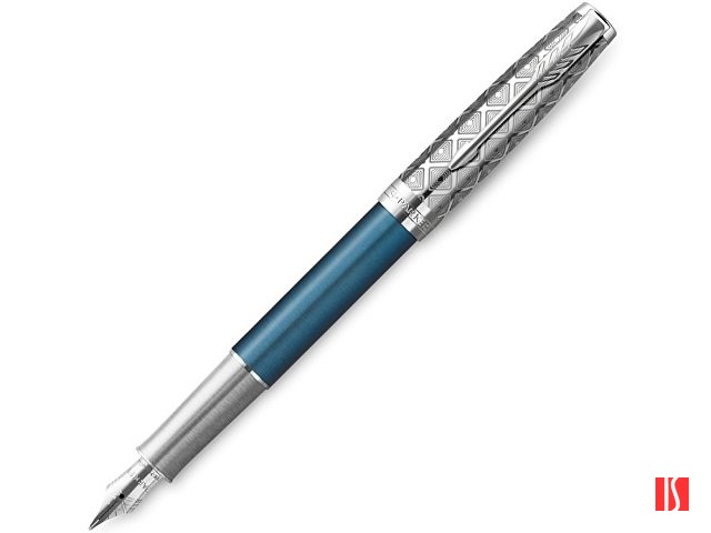 Перьевая ручка Parker Sonnet Premium Refresh BLUE CT, перо 18K, толщина F, цвет чернил black, подарочной упаковке