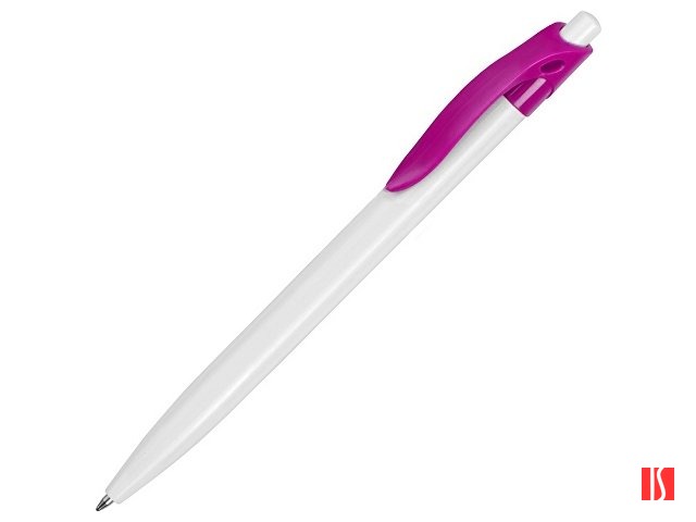 Ручка шариковая "Какаду", белый/фуксия (P)