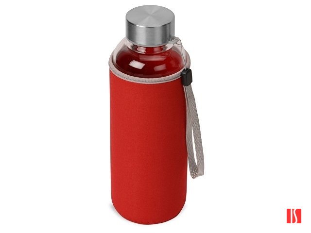 Бутылка для воды "Pure" c чехлом, 420 мл, красный