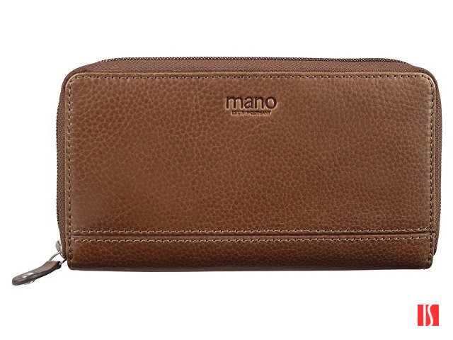 Кошелек Mano "Don Montez", натуральная кожа в коньячном цвете, 19 х 10,3 см