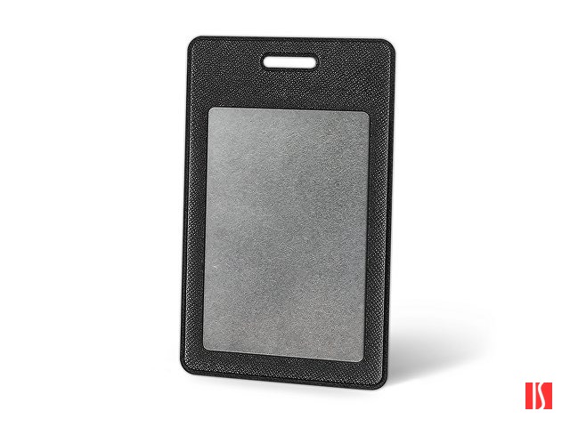 Вертикальный карман из экокожи для карты "Favor", черный