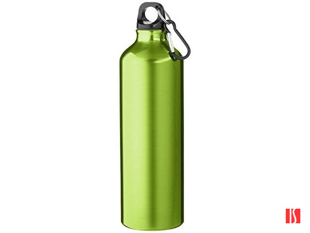 Алюминиевая бутылка для воды Oregon объемом 770 мл с карабином - Лайм