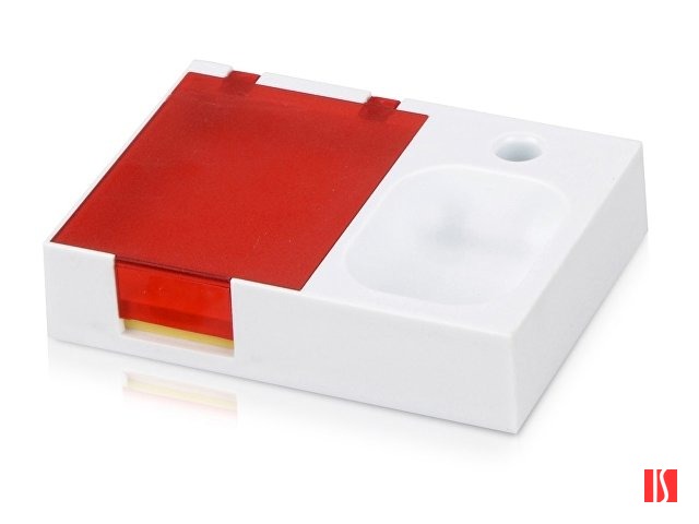 Подставка под ручку и скрепки «Потакет», белый/красный