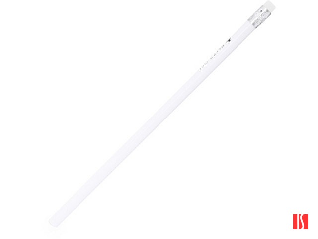 Карандаш антибактериальный GRYFIN с контрастным ластиком, белый