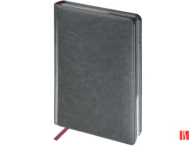 Ежедневник недатированный А5 "Sidney Nebraska", серый (серебряный обрез)